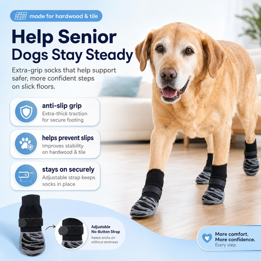 ComfortCanine GripPaws™ Senior Dog Traction Socks