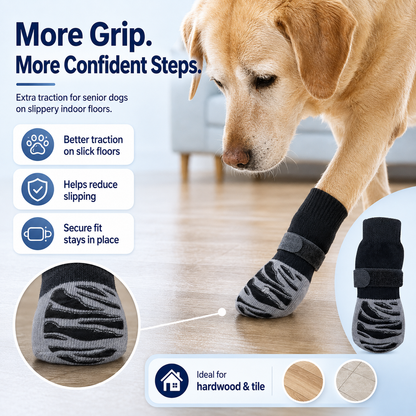 ComfortCanine GripPaws™ Senior Dog Traction Socks