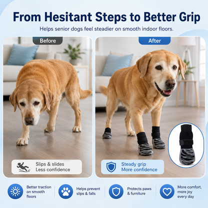 ComfortCanine GripPaws™ Senior Dog Traction Socks